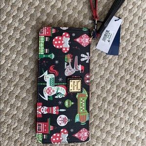 Disney Christmas Dooney & Bourke Wristlet Wallet NWT